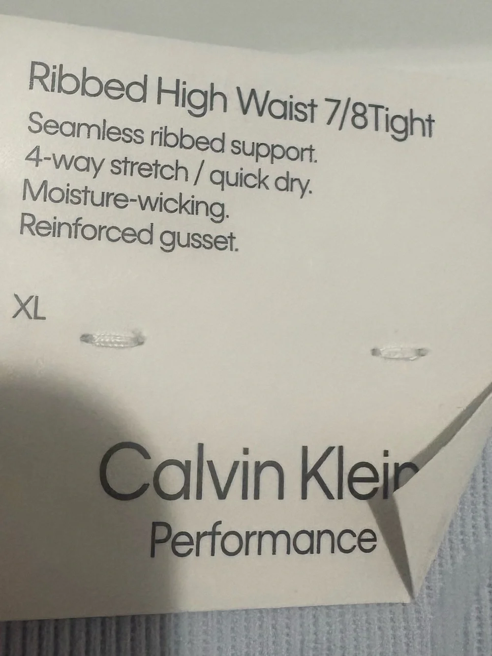 NWT Calvin Klein Powder Blue Performance 7/8 Leggings - Picture 6 of 7